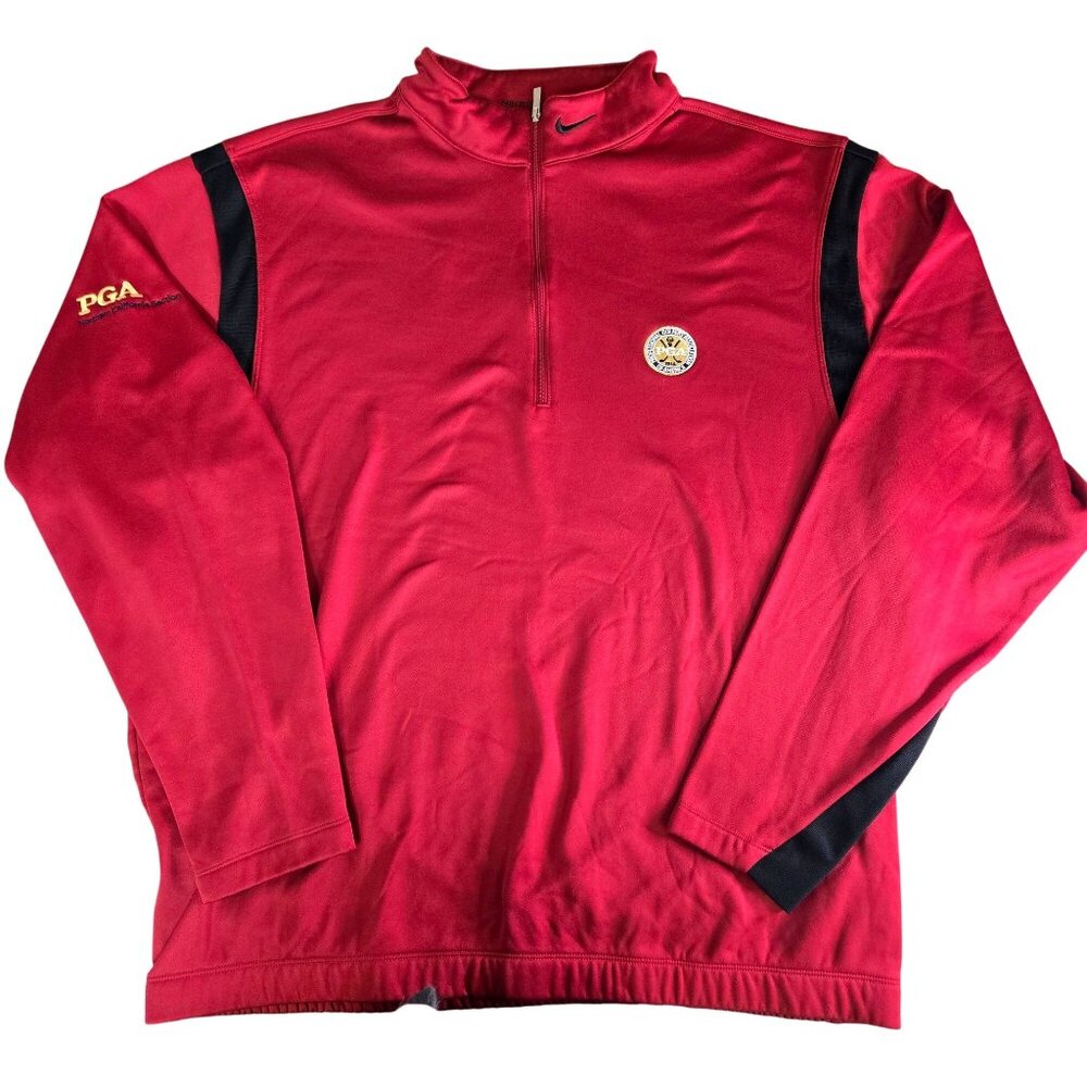 Nike Golf PGA Northern CA Section Red Pullover Fleece Lined Sweatshirt XL